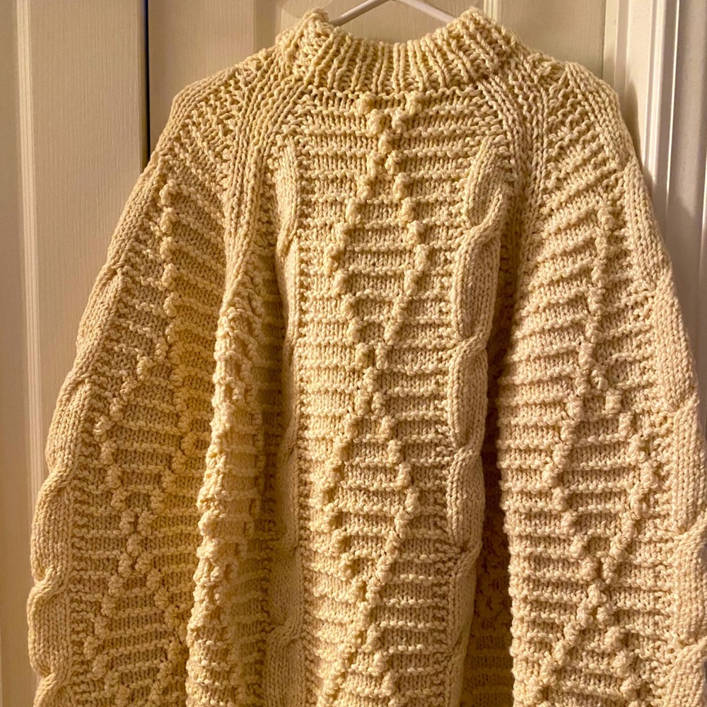 Cream knit sweater!!